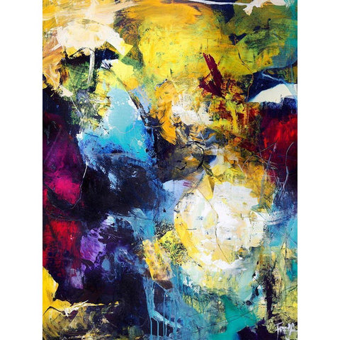 Treasure Hunt Black Modern Wood Framed Art Print by Design Fabrikken