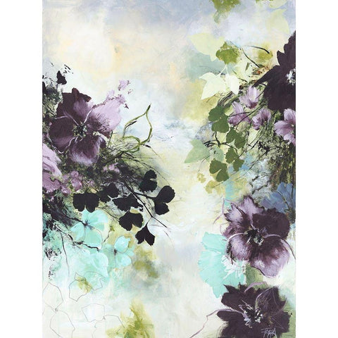 Flower Blush 2 Gold Ornate Wood Framed Art Print with Double Matting by Design Fabrikken