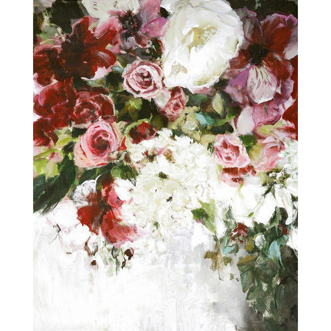 Light Blossom Black Modern Wood Framed Art Print by Design Fabrikken