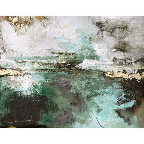 Hillside Black Modern Wood Framed Art Print with Double Matting by Design Fabrikken