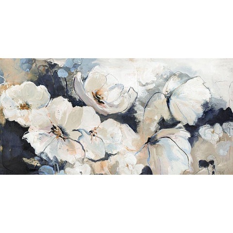 Flower Varity 2 Gold Ornate Wood Framed Art Print with Double Matting by Design Fabrikken