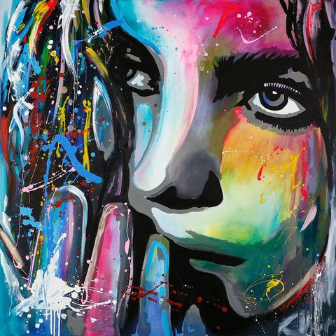 Soon 2 Black Modern Wood Framed Art Print with Double Matting by Design Fabrikken