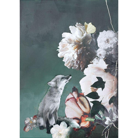 Haute Couture 11 Black Modern Wood Framed Art Print by Design Fabrikken