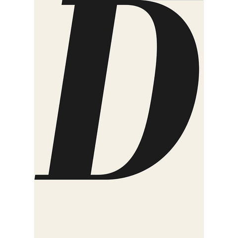 D White Modern Wood Framed Art Print by Design Fabrikken