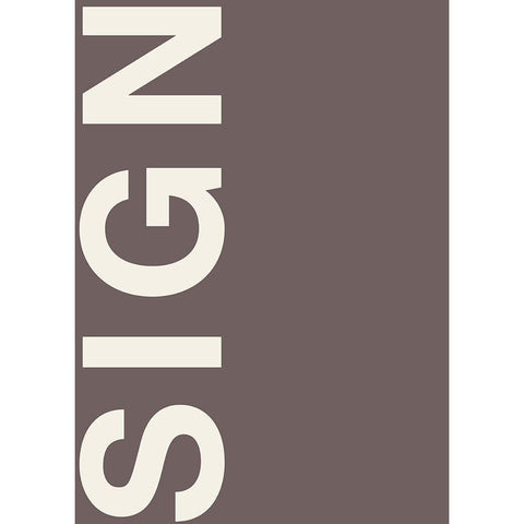 Sign Black Modern Wood Framed Art Print with Double Matting by Design Fabrikken