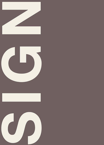 Sign White Modern Wood Framed Art Print with Double Matting by Design Fabrikken