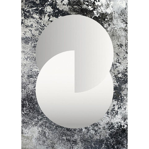 Entwined Black Modern Wood Framed Art Print with Double Matting by Design Fabrikken