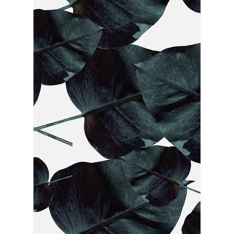 Tropic Sensation Black Modern Wood Framed Art Print by Design Fabrikken