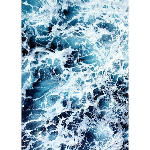 White River Black Modern Wood Framed Art Print with Double Matting by Design Fabrikken