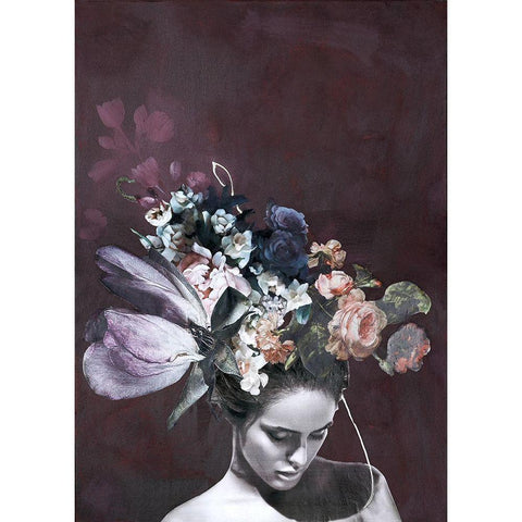 Haute Couture 5 Black Modern Wood Framed Art Print by Design Fabrikken