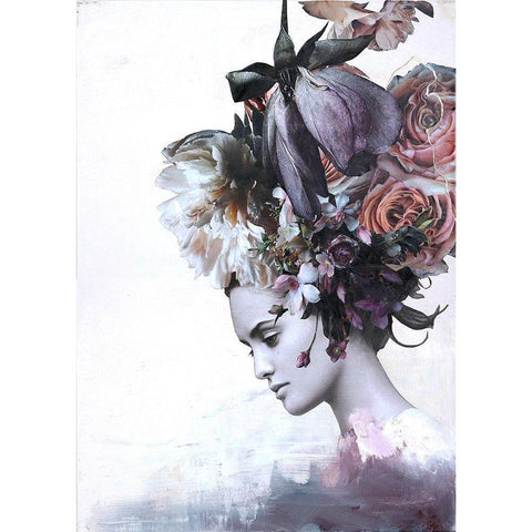 Haute Couture 7 Black Modern Wood Framed Art Print by Design Fabrikken