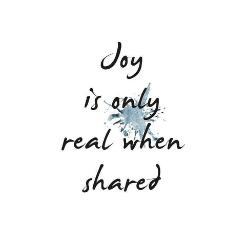 Joy Black Modern Wood Framed Art Print with Double Matting by Design Fabrikken