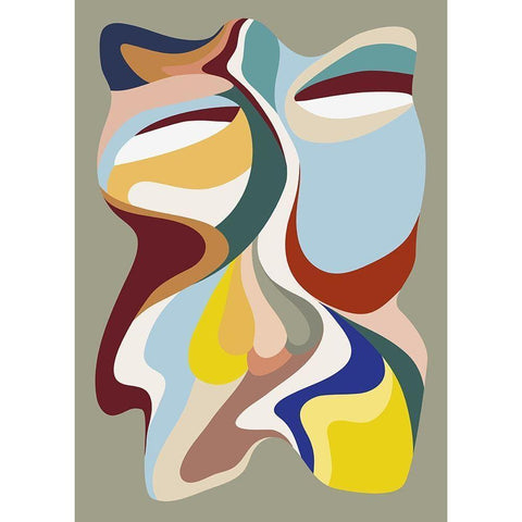 Born Again 3 Black Modern Wood Framed Art Print by Design Fabrikken