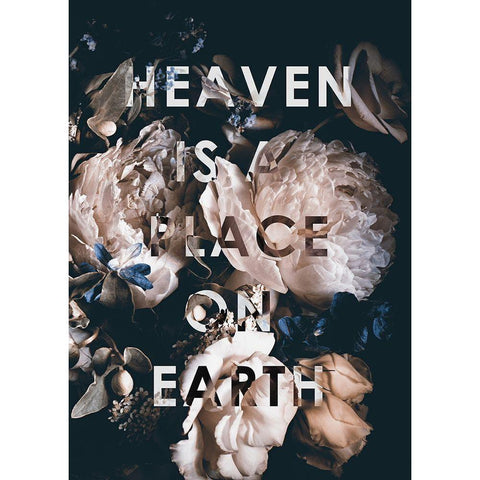 Heaven Is a Place Gold Ornate Wood Framed Art Print with Double Matting by Design Fabrikken