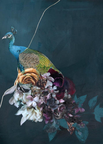 Haute Couture 10b Black Ornate Wood Framed Art Print with Double Matting by Design Fabrikken