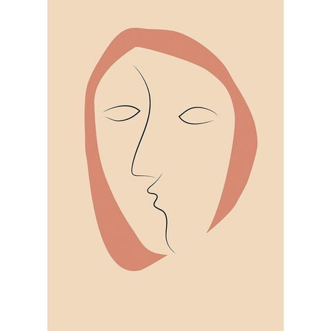 Face It 2 Gold Ornate Wood Framed Art Print with Double Matting by Design Fabrikken