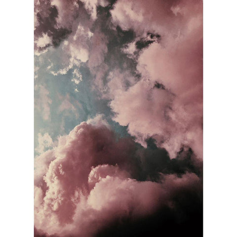Lucy in the Sky Black Modern Wood Framed Art Print by Design Fabrikken