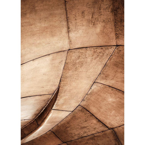 Metal Structure Black Modern Wood Framed Art Print with Double Matting by Design Fabrikken