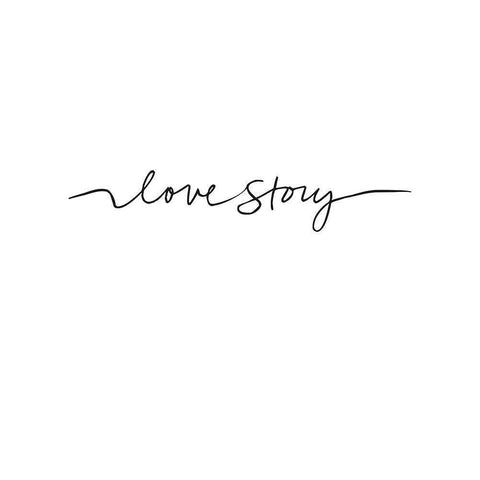 Love Story Gold Ornate Wood Framed Art Print with Double Matting by Design Fabrikken