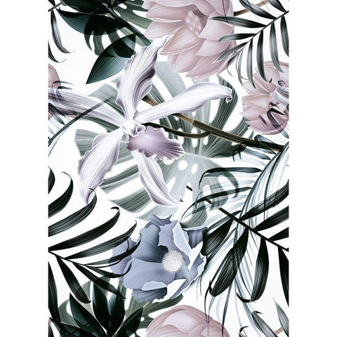 Jungle Fashion 2 Gold Ornate Wood Framed Art Print with Double Matting by Design Fabrikken