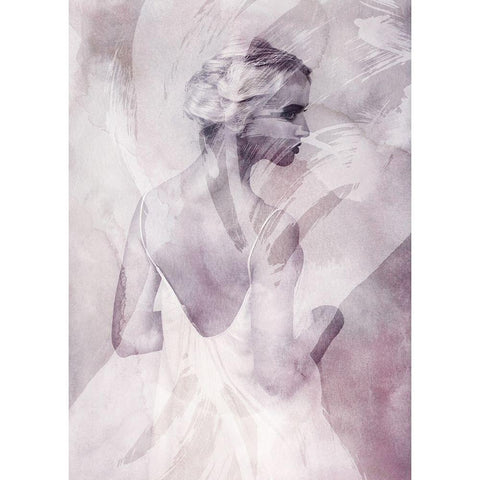 I Whish White Modern Wood Framed Art Print by Design Fabrikken
