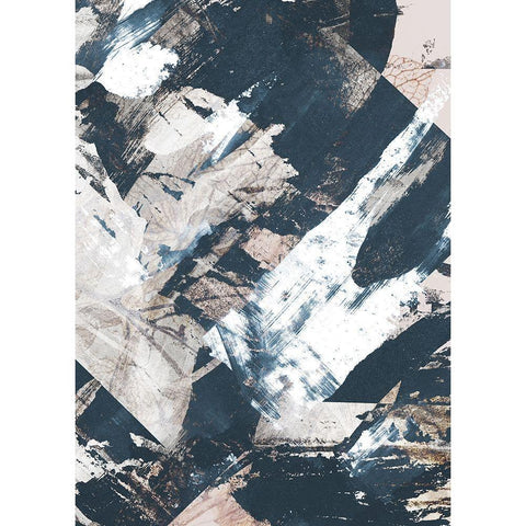 Luma White Modern Wood Framed Art Print by Design Fabrikken