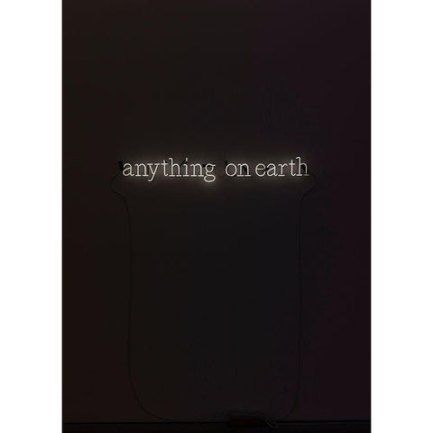 Anything Black Modern Wood Framed Art Print with Double Matting by Design Fabrikken