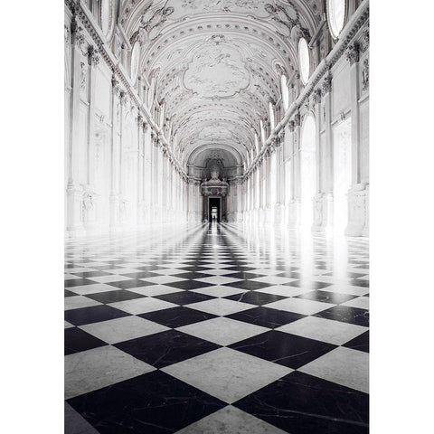 Architecture 6 White Modern Wood Framed Art Print by Design Fabrikken