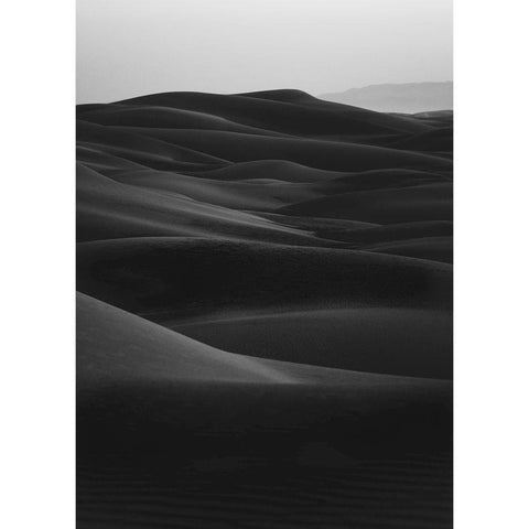 Black Dunes Gold Ornate Wood Framed Art Print with Double Matting by Design Fabrikken