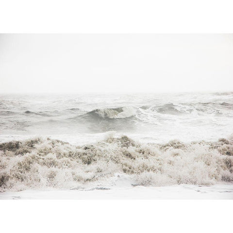 Breaking Waves Gold Ornate Wood Framed Art Print with Double Matting by Design Fabrikken