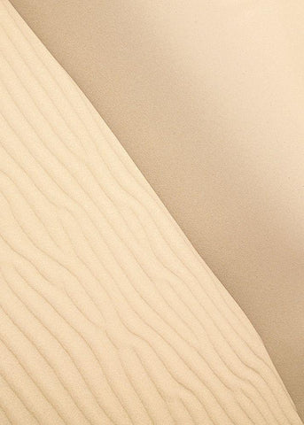Sand 2 White Modern Wood Framed Art Print with Double Matting by Design Fabrikken
