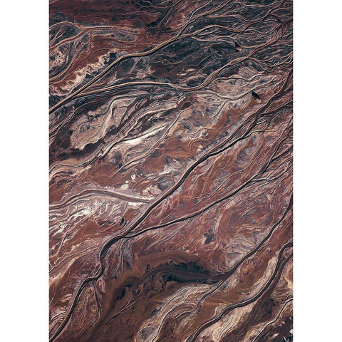 From Above 1 Black Modern Wood Framed Art Print with Double Matting by Design Fabrikken