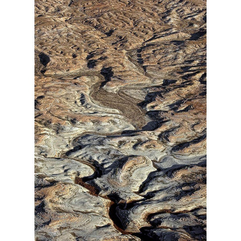 From Above 2 Black Modern Wood Framed Art Print by Design Fabrikken