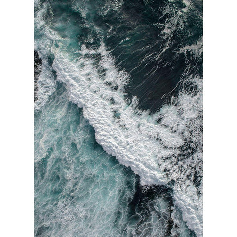 From Above 9 White Modern Wood Framed Art Print by Design Fabrikken