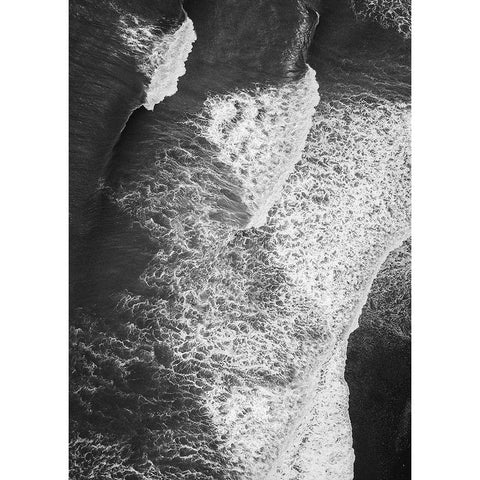 From Above 7 Black Modern Wood Framed Art Print by Design Fabrikken