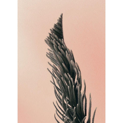 Upwards 1 Black Modern Wood Framed Art Print by Design Fabrikken