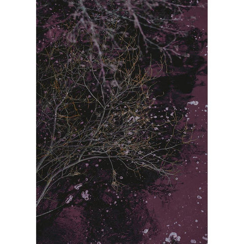 River of Wine Black Modern Wood Framed Art Print with Double Matting by Design Fabrikken