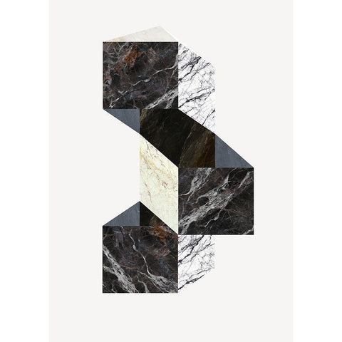 Scene 3 Black Modern Wood Framed Art Print by Design Fabrikken