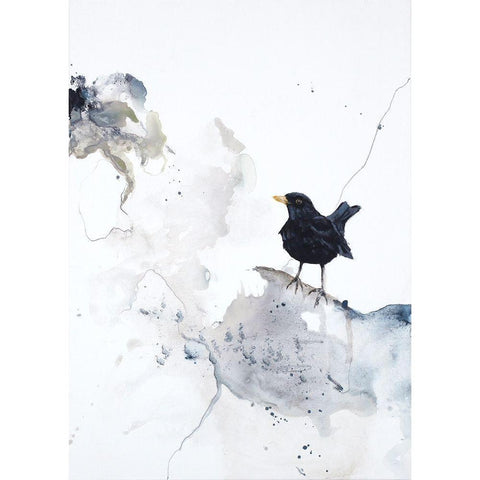 Curiosity 2 Black Modern Wood Framed Art Print with Double Matting by Design Fabrikken