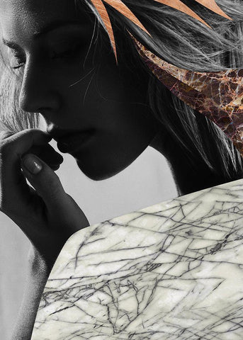 Phase Two White Modern Wood Framed Art Print with Double Matting by Design Fabrikken