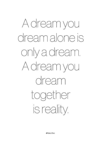 A Dream White Modern Wood Framed Art Print with Double Matting by Design Fabrikken