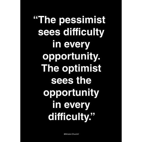 Opportunity Black Modern Wood Framed Art Print with Double Matting by Design Fabrikken