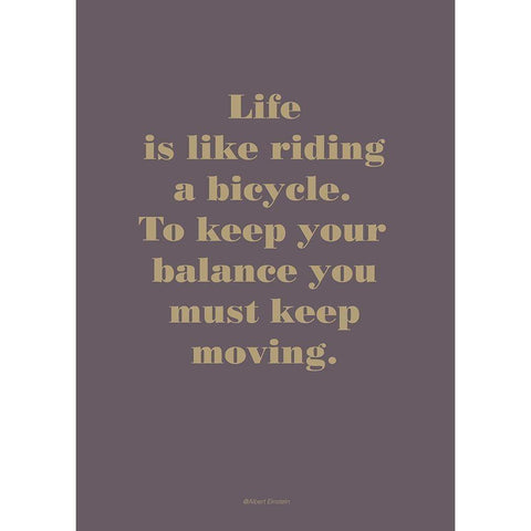 Life is Like White Modern Wood Framed Art Print by Design Fabrikken