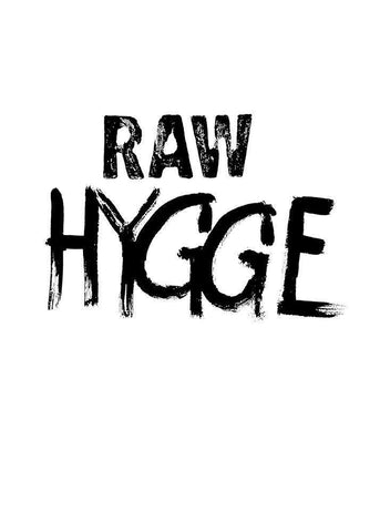 Raw Hygge Black Ornate Wood Framed Art Print with Double Matting by Design Fabrikken