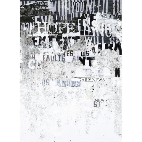 Hope White Modern Wood Framed Art Print by Design Fabrikken