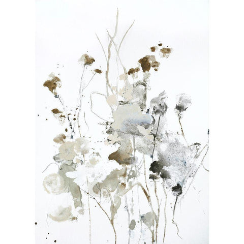 These Days 2 White Modern Wood Framed Art Print by Design Fabrikken