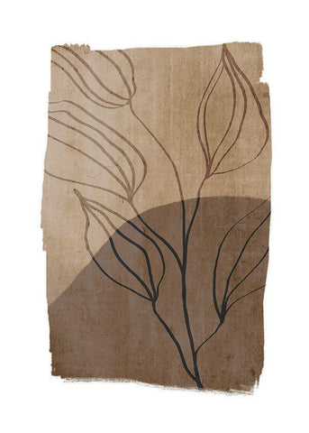 Simplicity 1 Black Ornate Wood Framed Art Print with Double Matting by Design Fabrikken