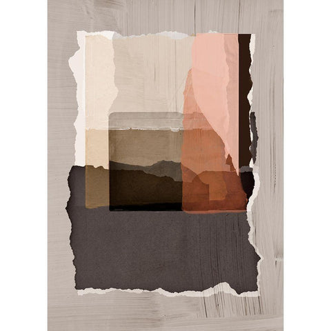 Torn 1 Gold Ornate Wood Framed Art Print with Double Matting by Design Fabrikken