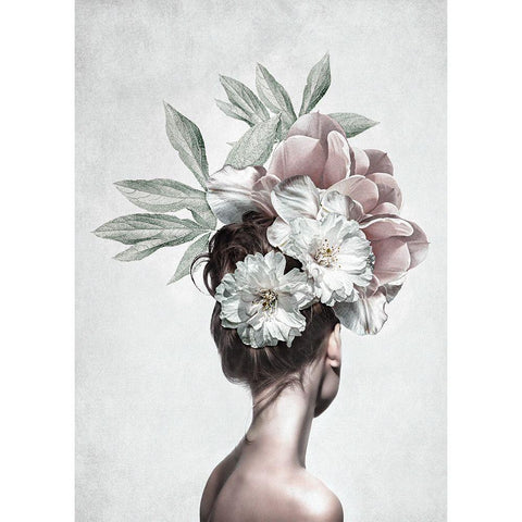 View Back Black Modern Wood Framed Art Print with Double Matting by Design Fabrikken