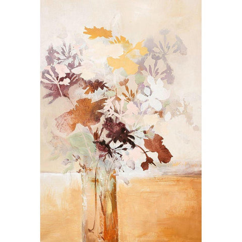 Pastel Flower 1 Gold Ornate Wood Framed Art Print with Double Matting by Design Fabrikken